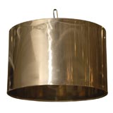 Chrome Drum Shade Pendant