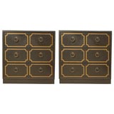 Pair of Dorothy Draper Style Chests
