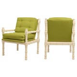 Pair of Green Lounge Chairs