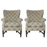 FRENCH WINGBACK LOUNGE CHAIRS