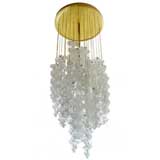 Stunning Italian "stalactite crystal" chandelier.