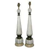 Pair of Murano Glass Table Lamps Pair of Murano Glass Table Lamps