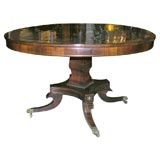 Fine Regency Brass Inlaid Rosewood Center Table, ca 1810