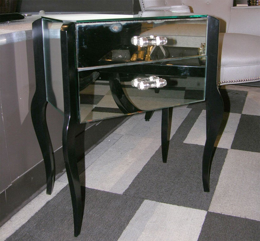 1940's Mirrored Side Table