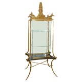 Gilt metal display case