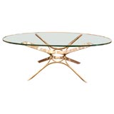 Oval coffee Table by Roger Sprunger for Dunbar