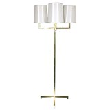 Floor lamp in Brass with 4 Lights by T.H. Robsjohn-Gibbings