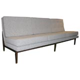 Sofa with Architectural Walnut Frame by Knoll