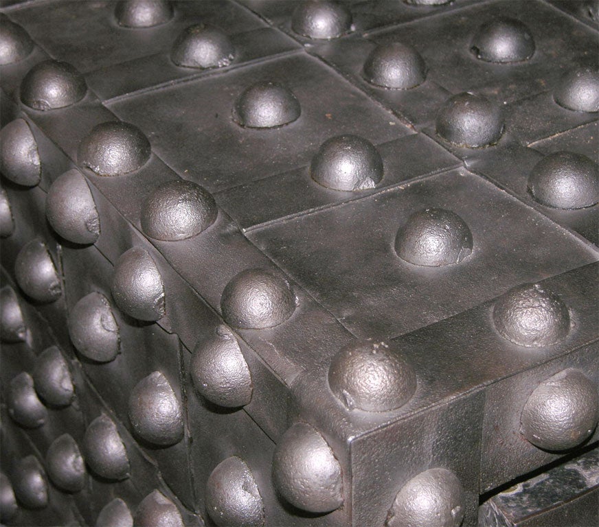 20th Century Giant Industrial Hobnail Safe