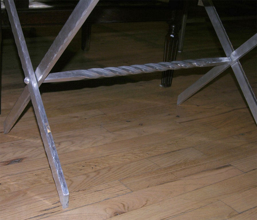Mid-20th Century Unique Aluminum Tray Table by Wendell August Forge