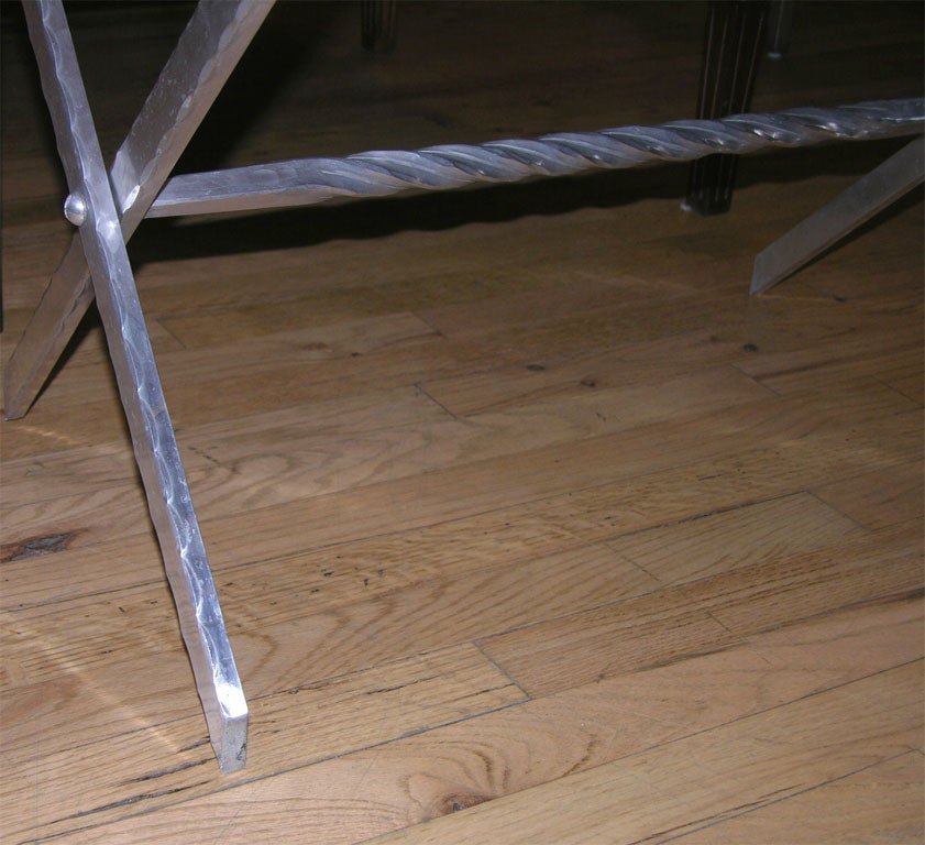 Unique Aluminum Tray Table by Wendell August Forge 1