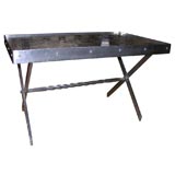 Vintage Unique Aluminum Tray Table by Wendell August Forge