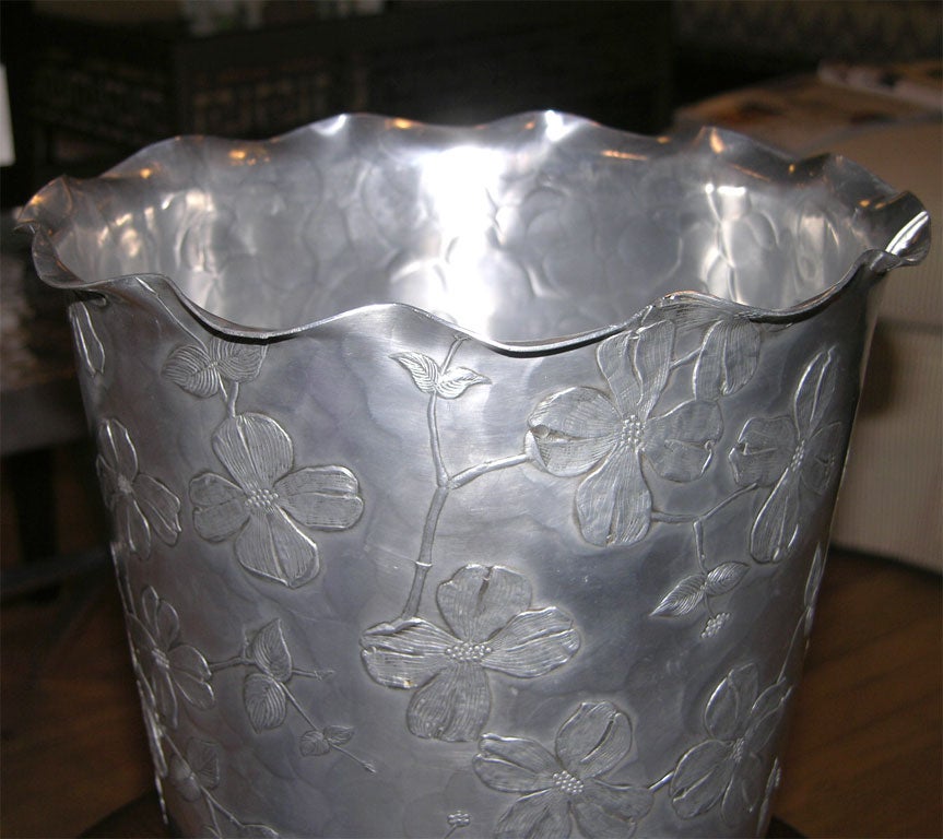 Aluminum Wastebasket  from Wendell August Forge In Good Condition In New York, NY