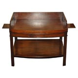 Antique Unusual Bowfront English Georgian Butler's Tray Table