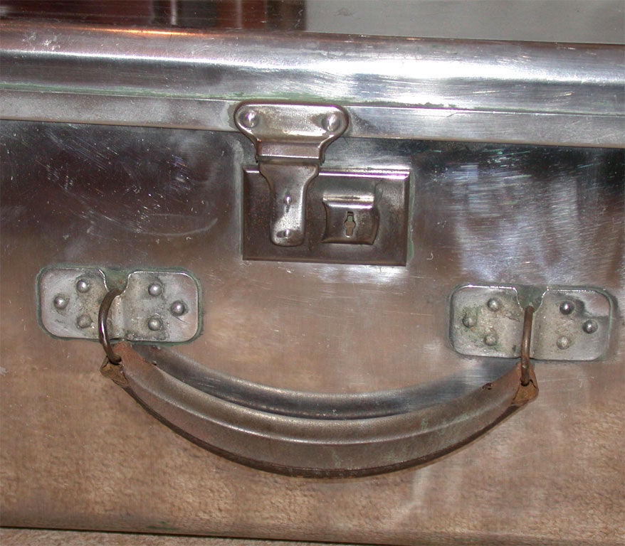 Vintage Aluminum Aircraft Luggage 2