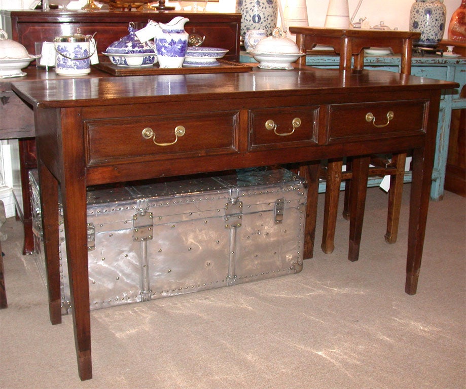 Antique French Elm Server