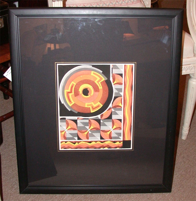 Vintage Geometric Silk Screen Prints