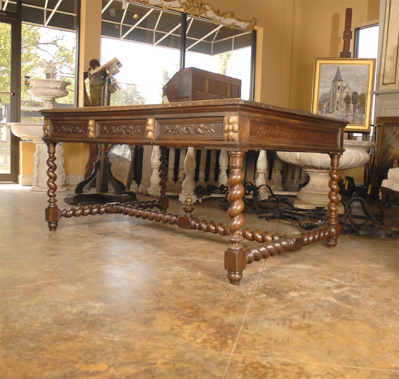 French Henry II-style desk