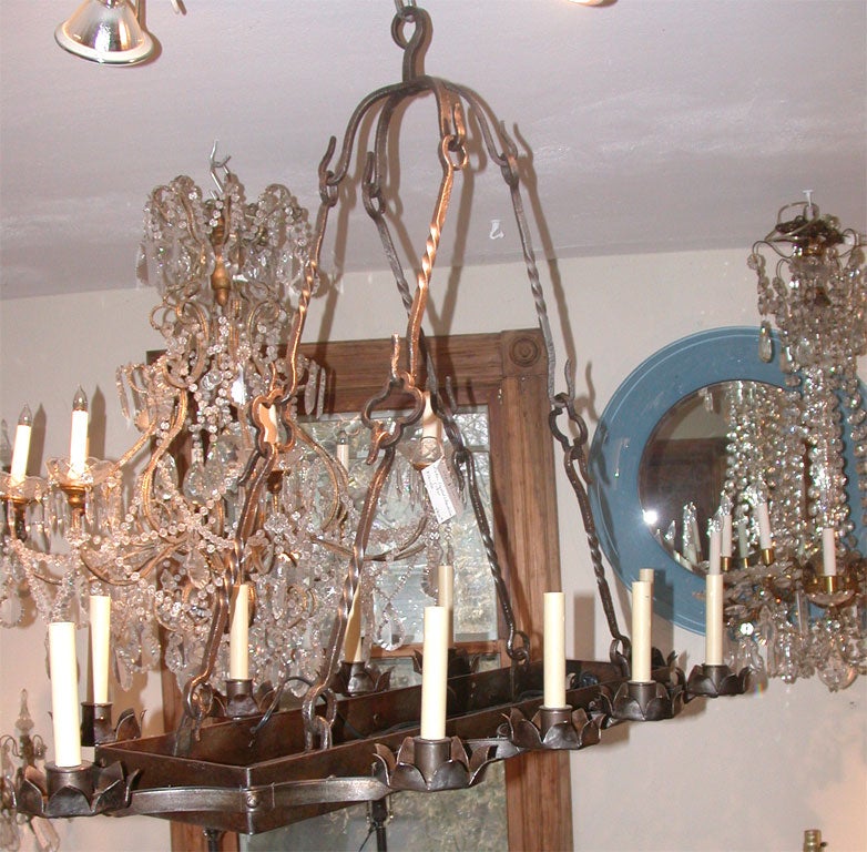 wrought iron chandeliers rectangular