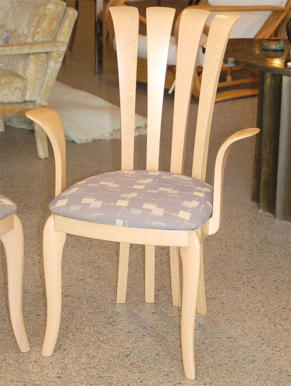 20th Century Set of Six A. Sibau Dining Chairs