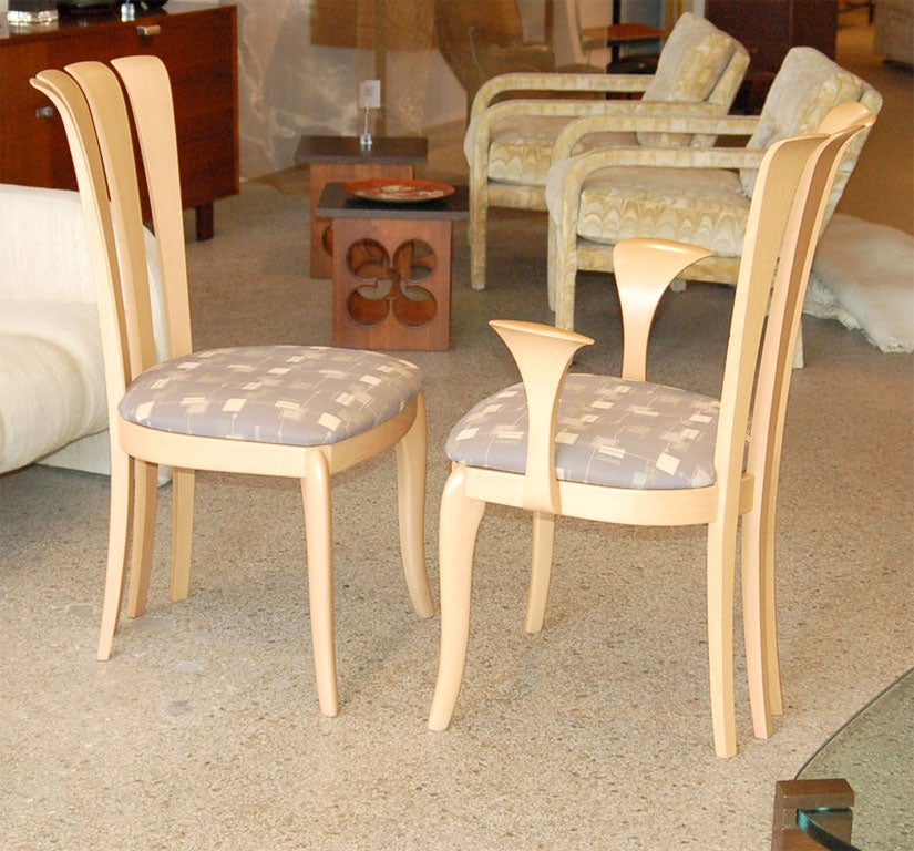 Set of Six A. Sibau Dining Chairs 1