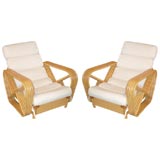 Pair of Frankl Styled Rattan Lounge Chairs