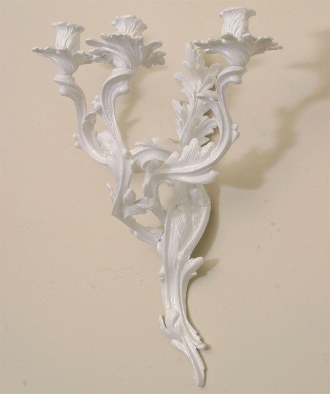 Pair of Traditional French Wall Candelabras