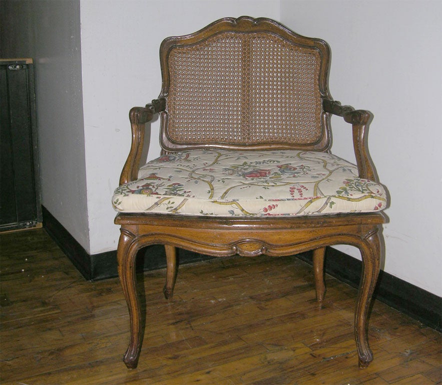 Pair of Louis XV style  Armchairs by Jansen