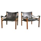 Vintage Pair of Arne Norell Scirocco Safari Chairs