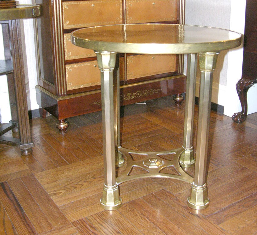 Austrian Arts and Crafts Brass Occasional Table
