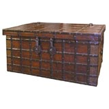 Anglo Indian Iron Bound Teak Trunk
