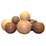 Collection of Eight Vintage Medicine Balls