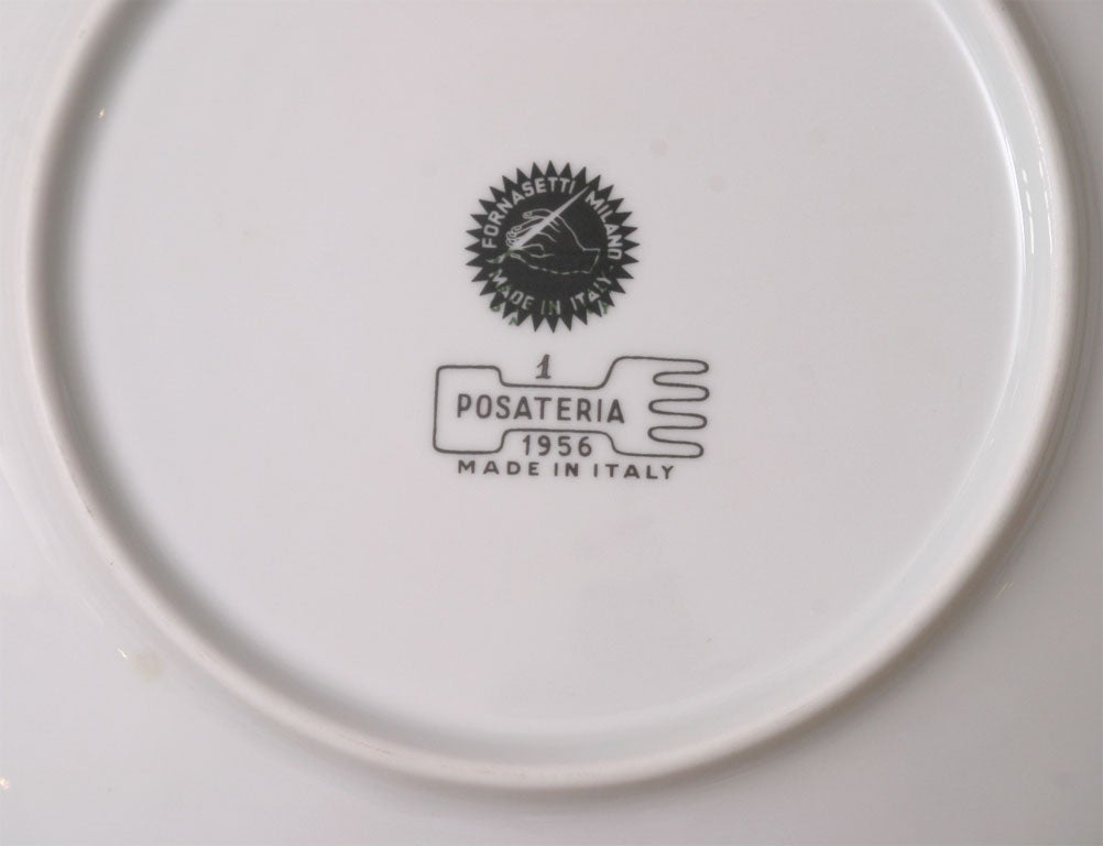 Ceramic POSATERIA Set by Piero Fornasetti