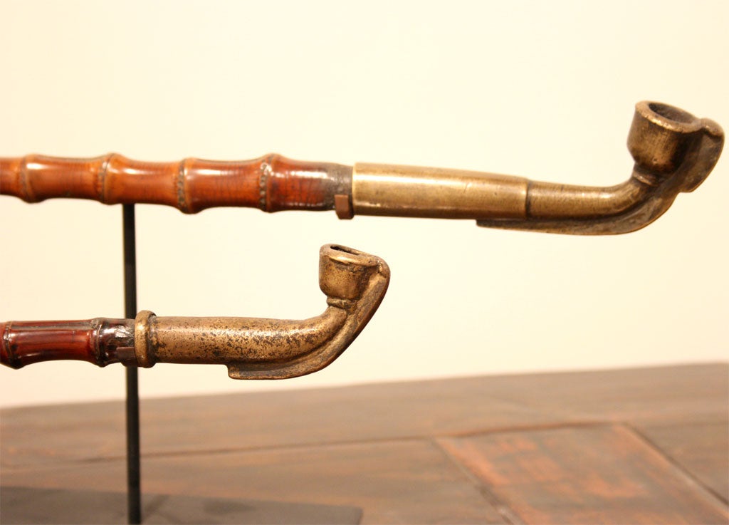 19th Century Bamboo Opium Pipes 1