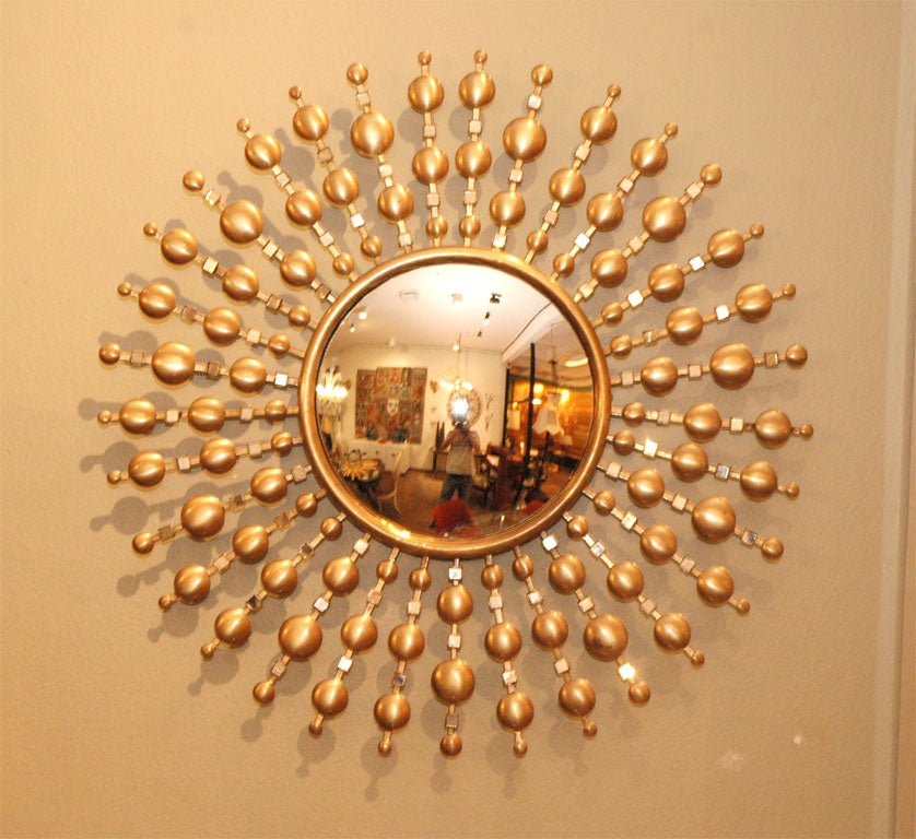 WHIMSICAL SUNBURST CONVEX  MIRROR