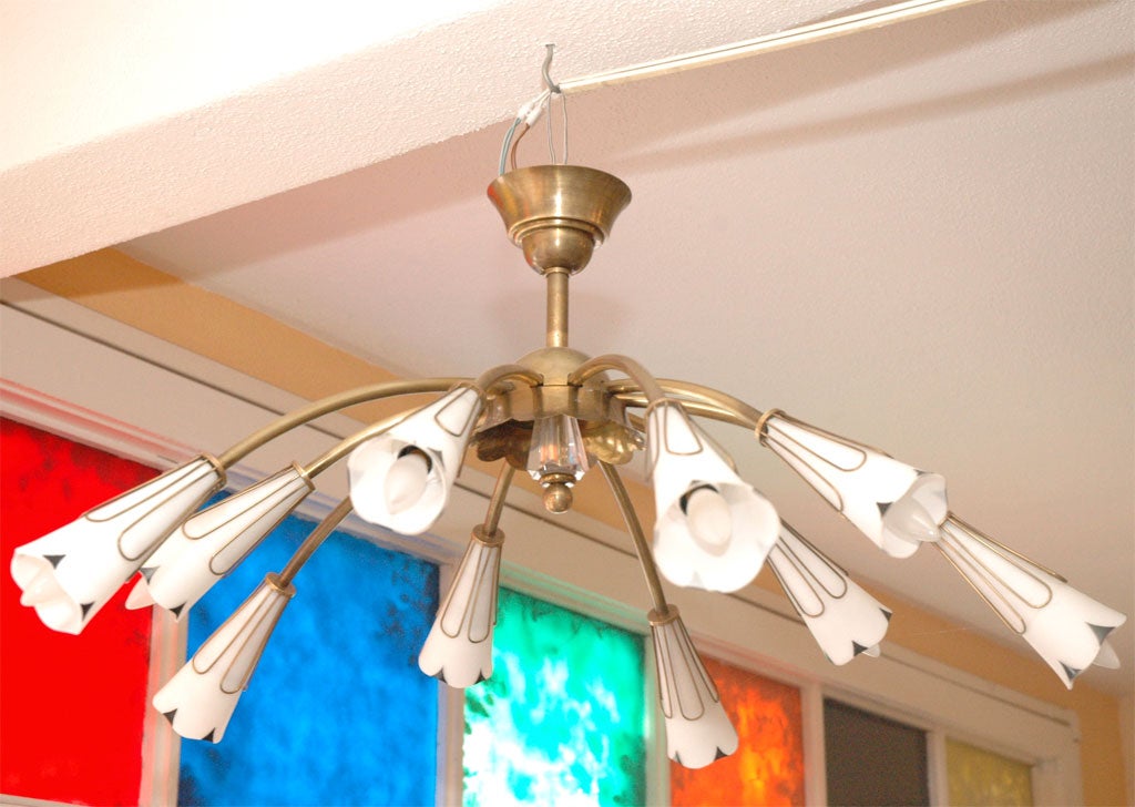 Very romantic yet modern,  french 1950's chandelier