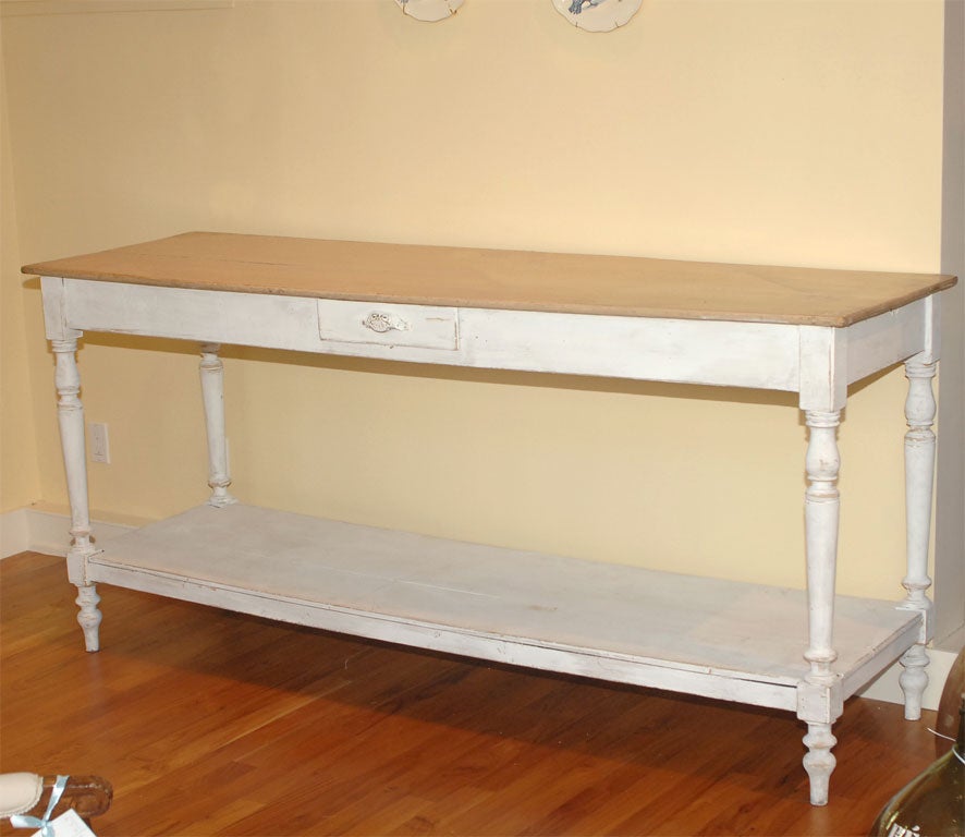 White Painted Console