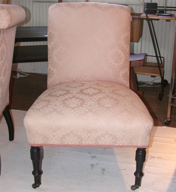 French Pair Slipper Chairs