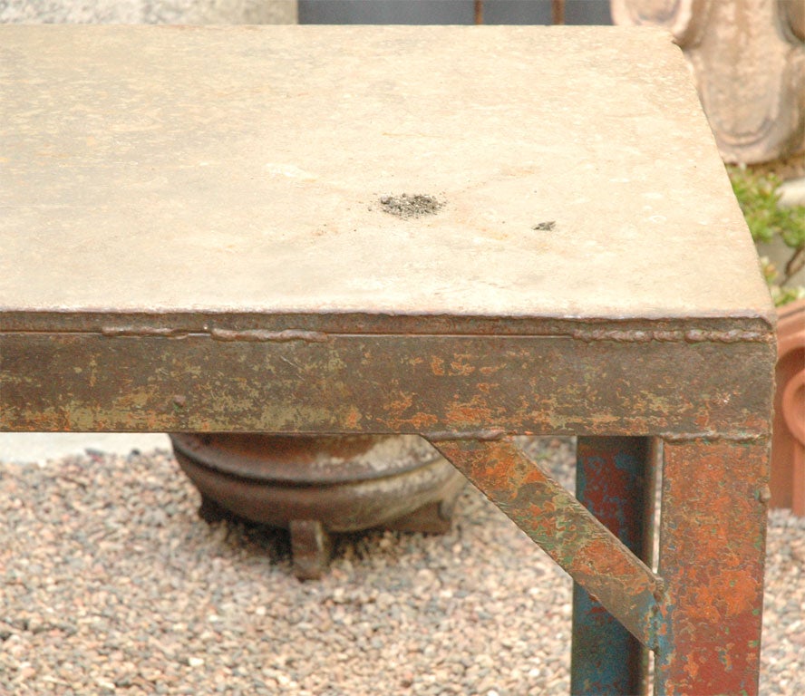 A French Painted Iron Table, Circa 1940 In Good Condition In Los Angeles, CA