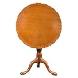 Antique Piecrust Dessert Table of Patinated Mahogany, c. 1780