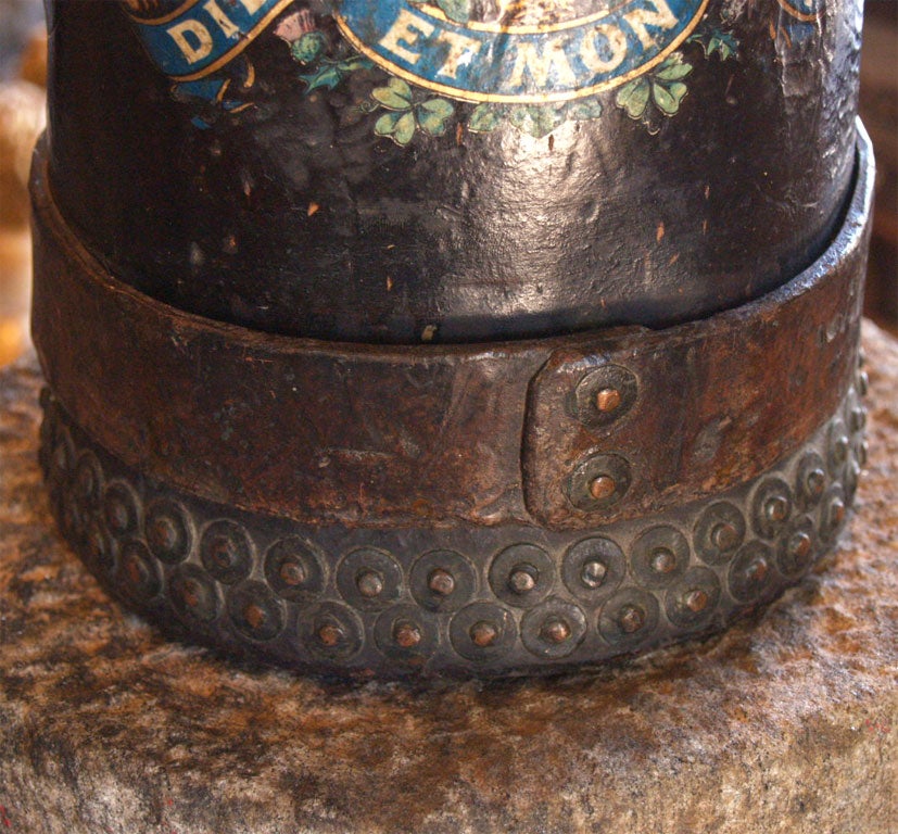 19th Century Leather Fire Water Bucket