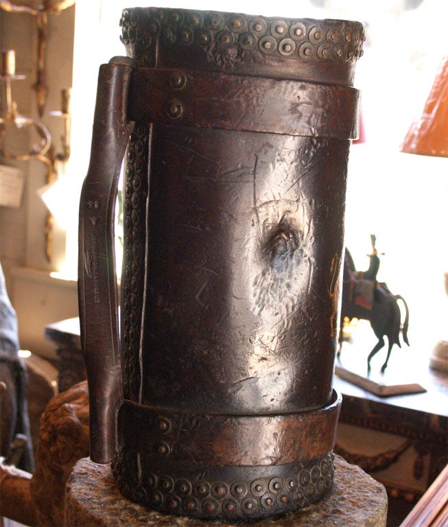 Leather Fire Water Bucket 1