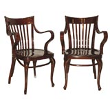 Pair of "Capua" chairs by Adolph Loos
