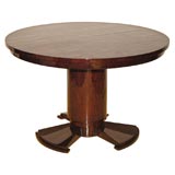 Art Deco, round, pedestal based dining table