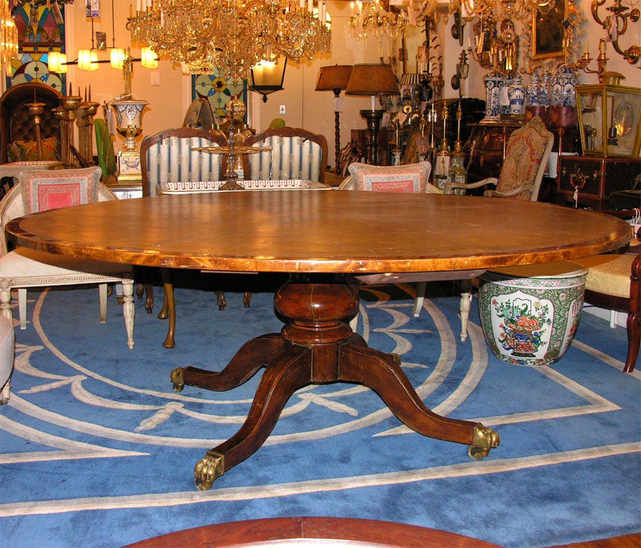 Large English late Regency library table