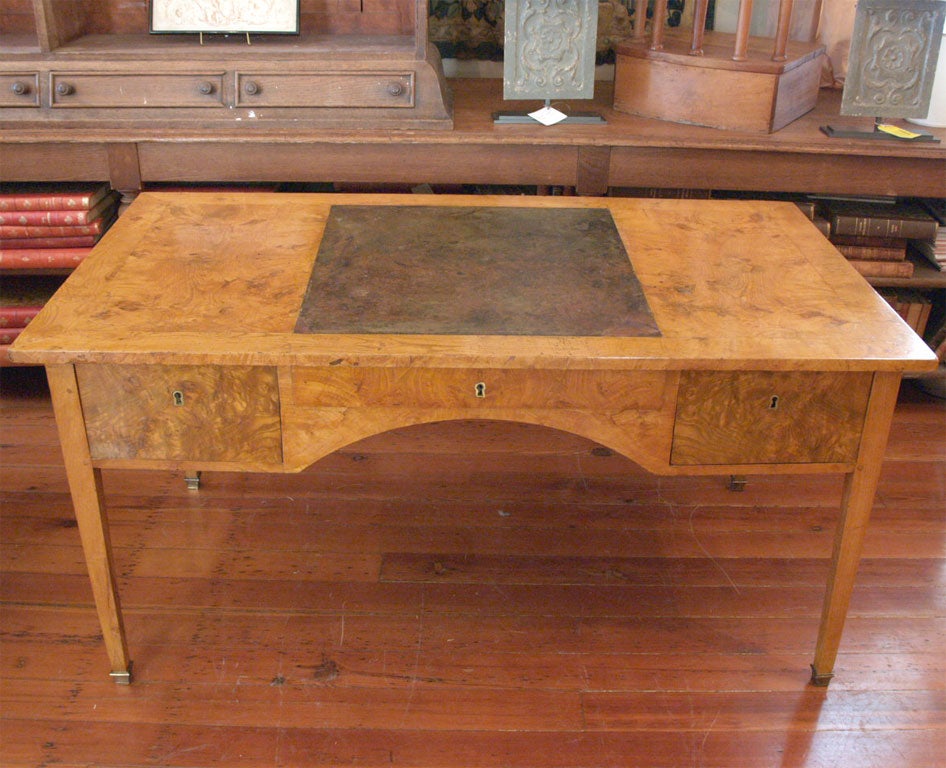 Burled Elm Charles X Writing Table
