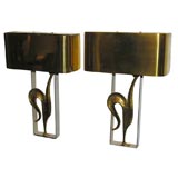 Pair of Dore Bronze Wall Sconces by Charles et Cie