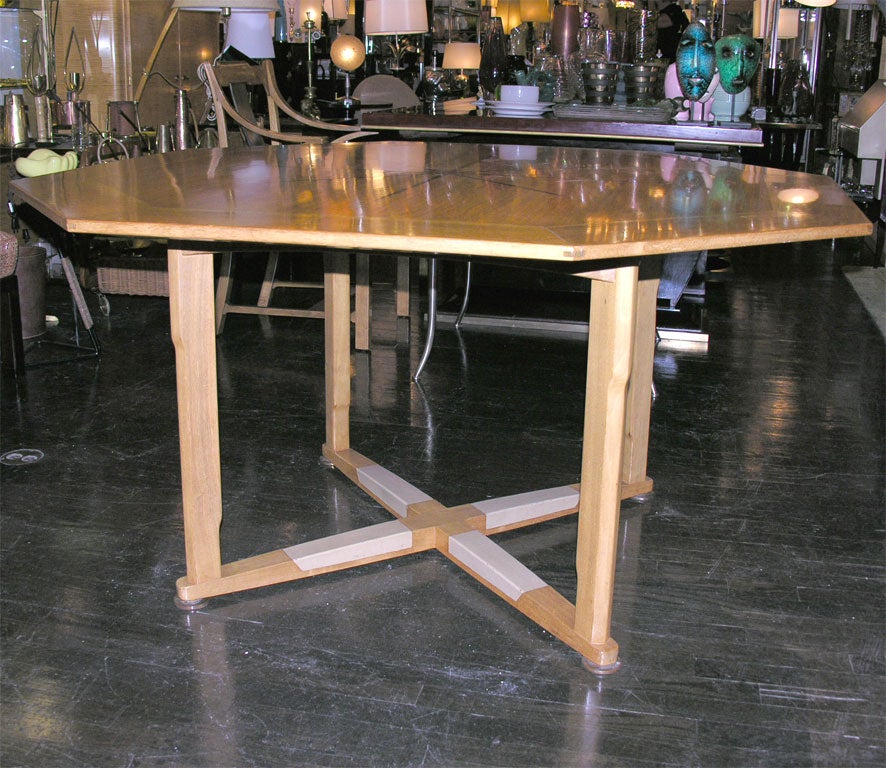 American Octagonal Table with Chairs by Edward Wormley for Dunbar 1950s