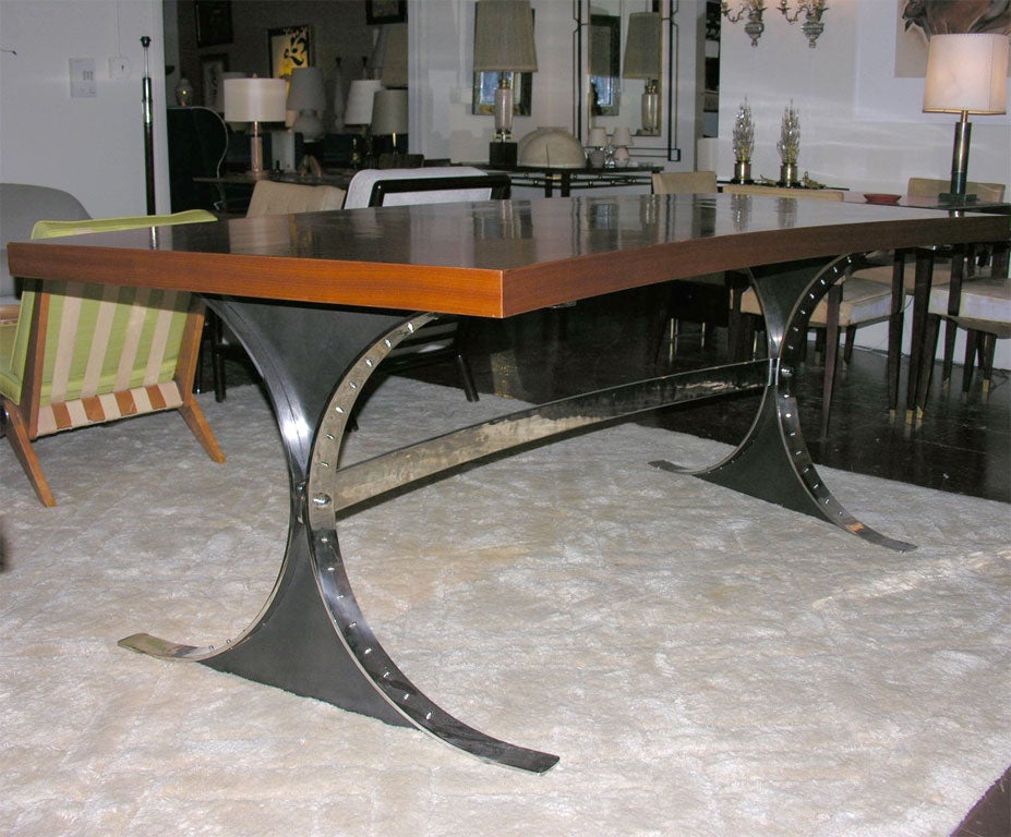 Pallisandre Curved Desk by Rene Jean Caillette