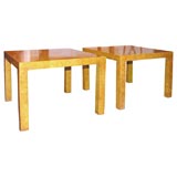 Pair of Low Parsons Tables by Henredon